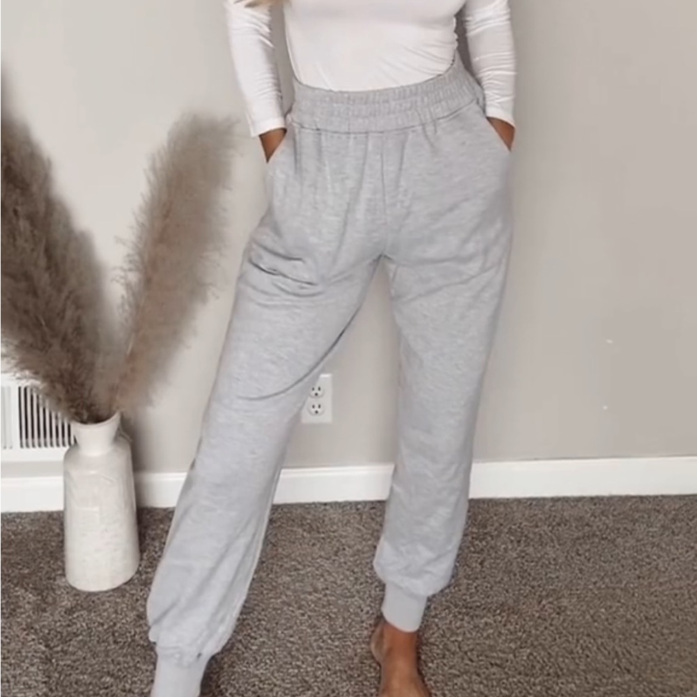 Grey sweatpants joggers
